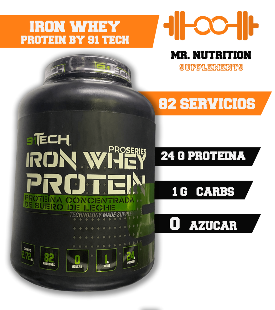 Proteina 91 TECH Iron Whey 86 servicios